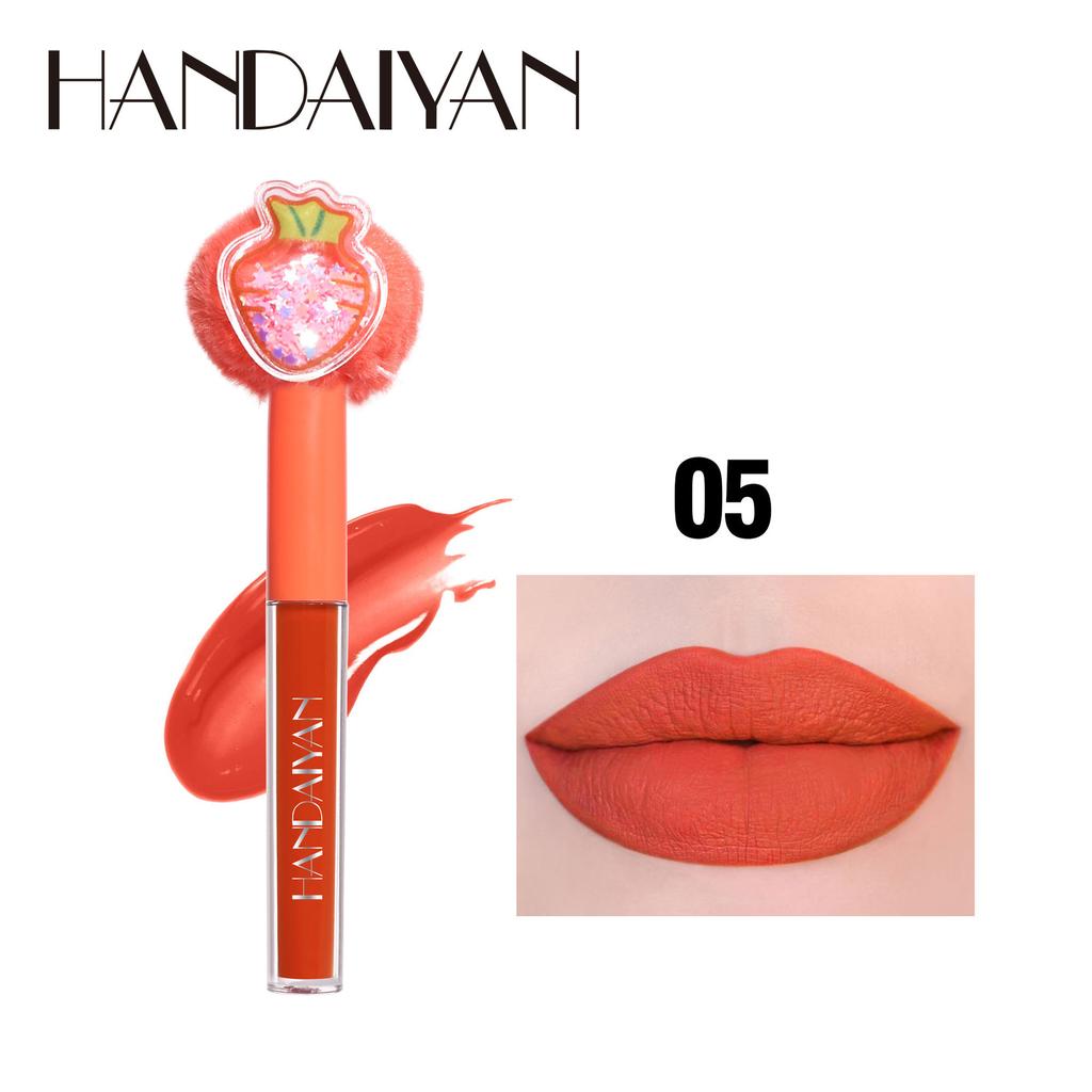 HANDAIYAN Stek Gjin Beker Lip Glaze Velvet Filvet Mist matná rtěnka Reade Fruit Plusplus HEAD Gloss