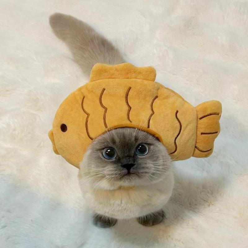 Cat Hat Plush Elastic Winter Pet Hat Puppy Kittens Knitted Hat Party Cosplay Props Decoration Cat Accessories Pet Cute Refined