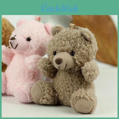 Zachte En Knuffelbare Teddybeer Pluche Sleutelhanger Schattige Beer Charm Voor Kinderen Cadeaus