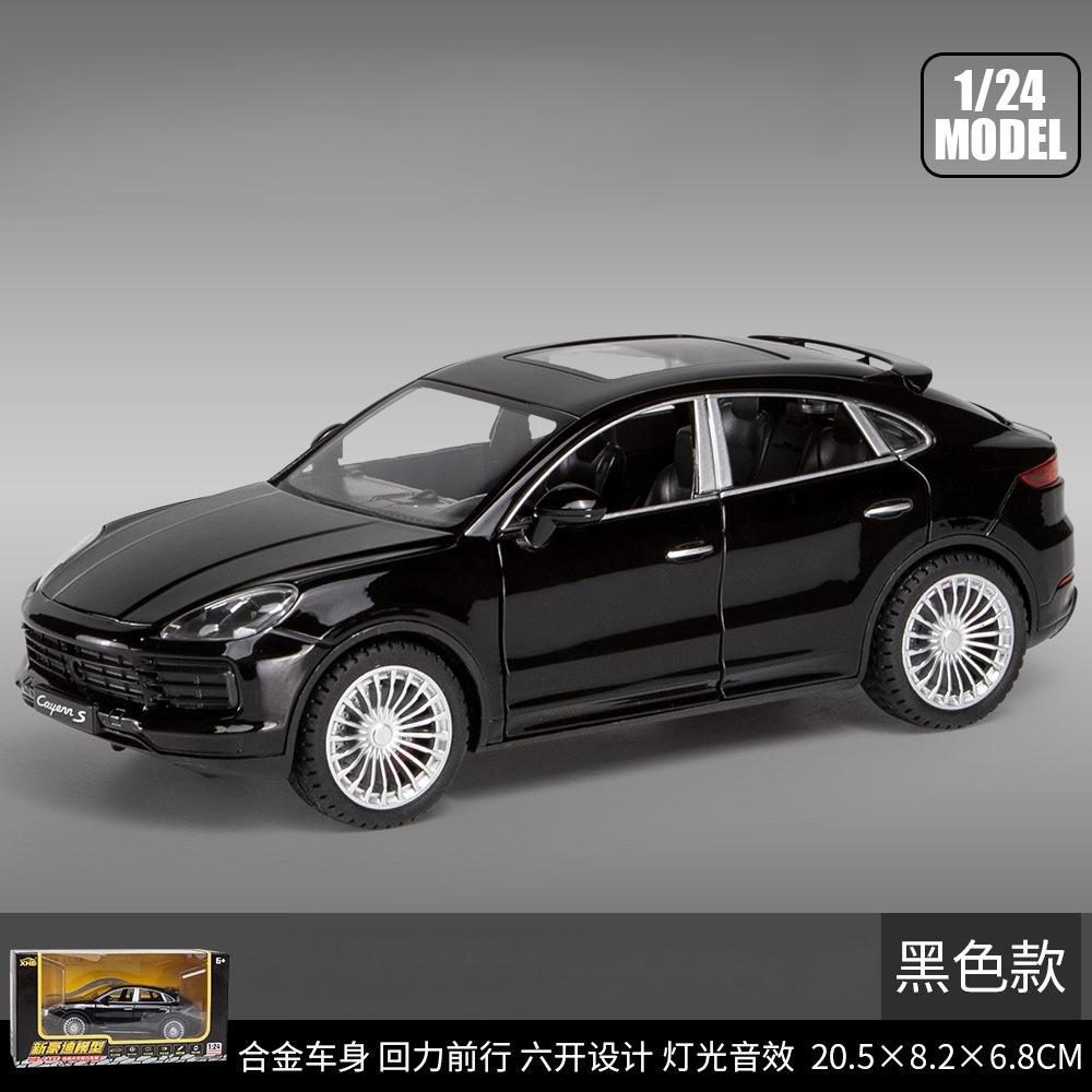 1:24 Cayenne S SUV Legering Auto Model Diecasts Metaal Speelgoed Voertuigen Auto Model Simulatie Geluid Licht Verzameling Cadeau