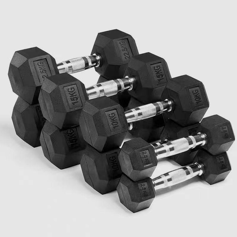 Zeskantige Gecoate Gietijzeren Halters voor Mannen & Vrouwen Thuis Workout
