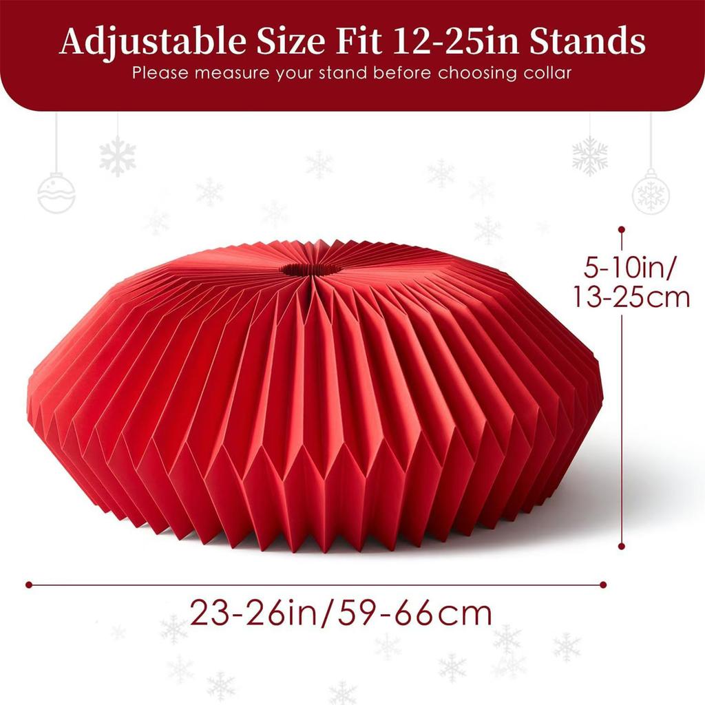 Artificial Tree Christmas Tree Ring 60cm-70cm Diameter Foldable Christmas Tree Base Ring for Home Decor Xmas Gift