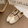 French 2025 New Fairy Gentle Evening Mary Jane Ballet Single Shoes Pregnant Women Lazy Flat Granny Shoes Soft