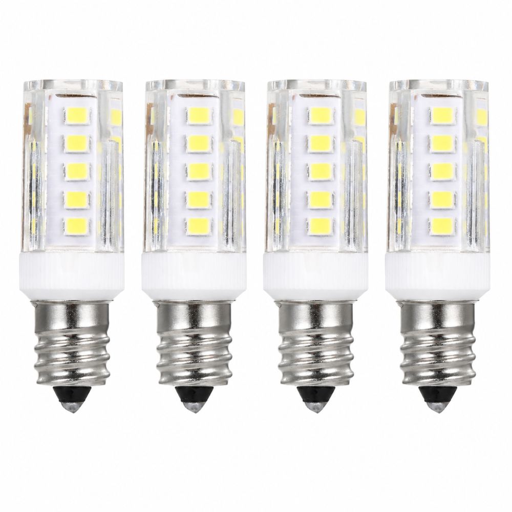 4PCS 5W Mini Candelabra Bulbs E12 Base Appliance Light Bulb Energy-Saving Bulbs  For Chandeliers