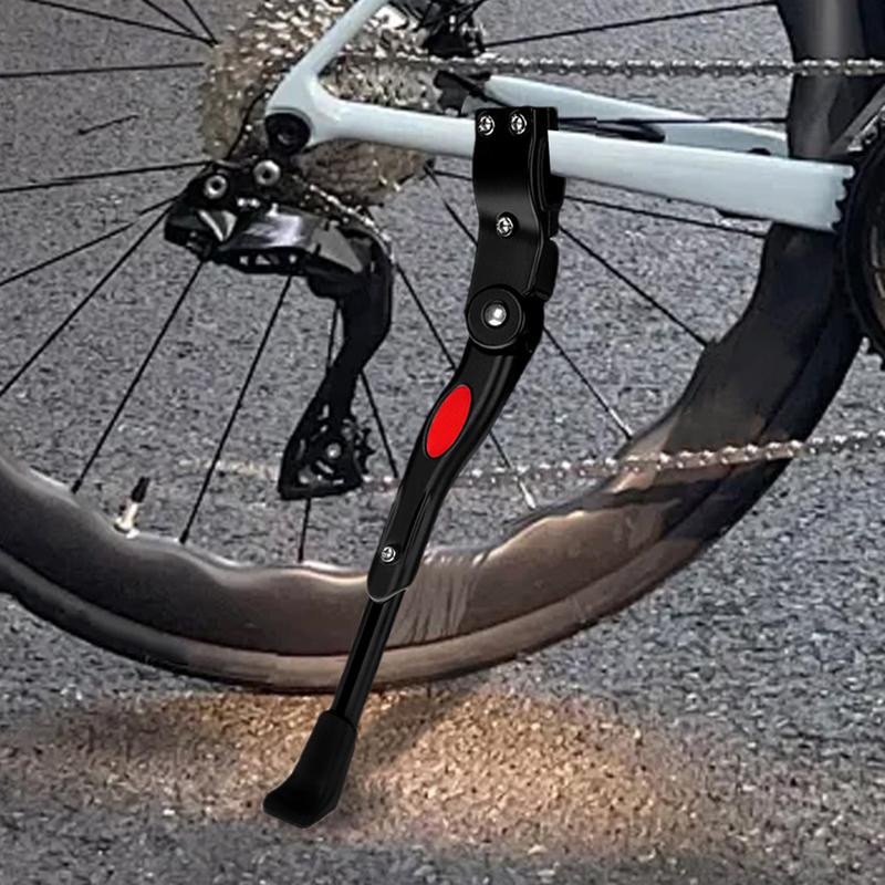 Bicycles Side Kickstand Bicycles Center Mount Riding Stand Aluminum Alloy Cycling Bracket Non-Slip Foot For Mountain Bike