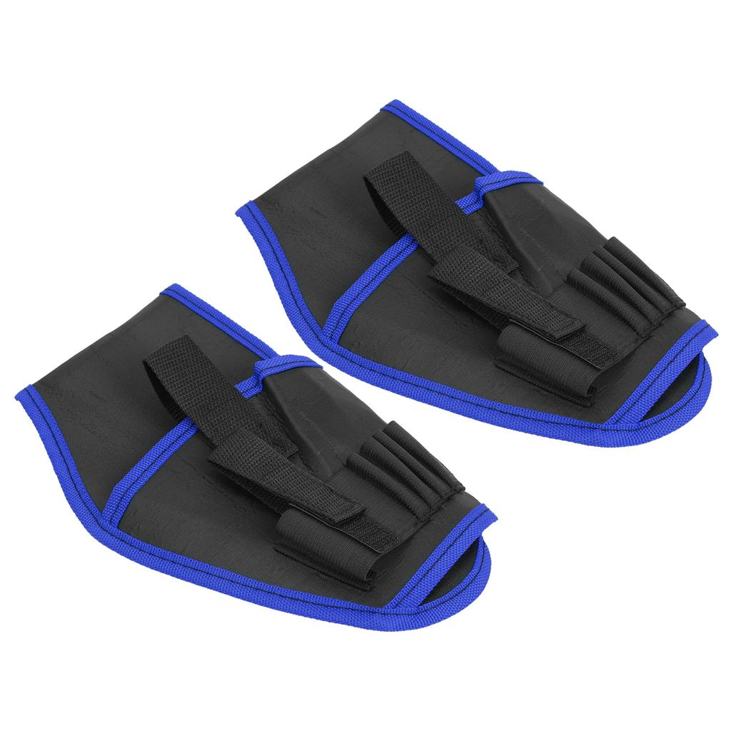 2Pcs Electric Drill Belt Pouch Portable Cordless Electrician Tool Multifunctional BagBlue Edge