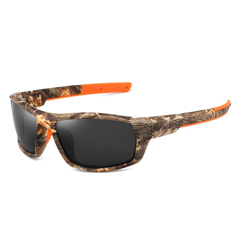 Men's Polarized Sports Sunglasses - Outdoor Driving Anti-UV, Square Camouflage Frame