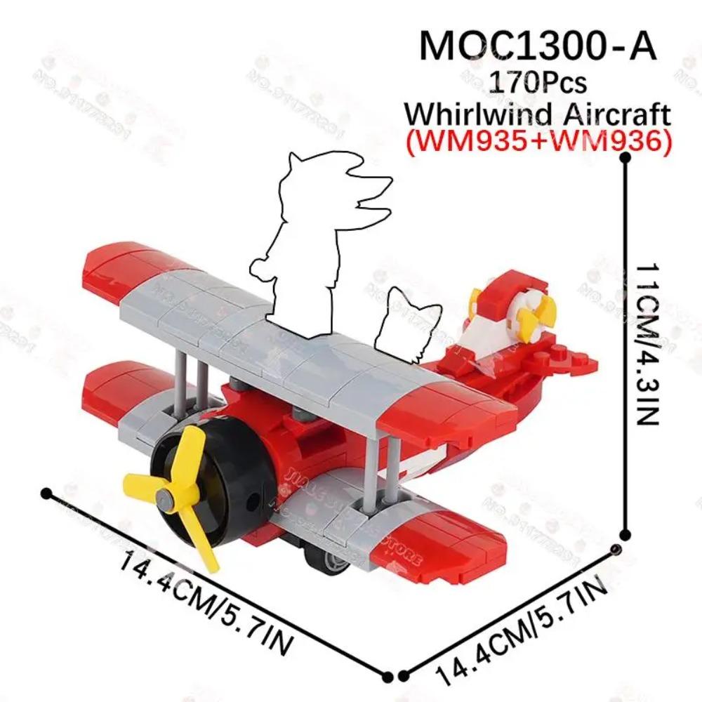 Kreativní série Sci-Fi Mecha Modely letadel Stavební bloky Hra Kreslené vybavení MOC Dekorace Montážní kostky Hračky pro děti