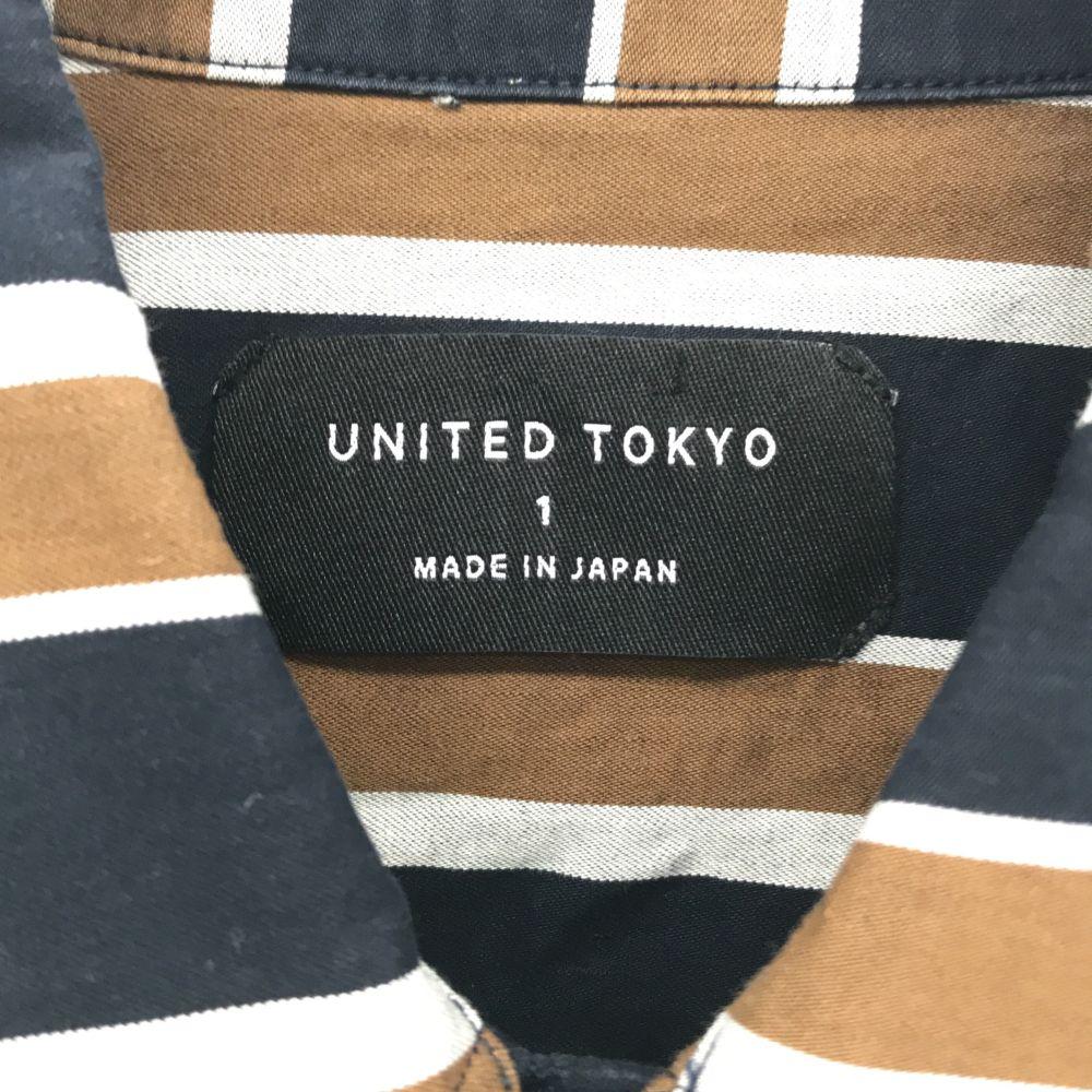 UNITED TOKYO Made In Japan Stripe Long Sleeve Shirt 1 Navy System Men's Used