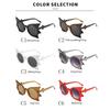 2PACK Unique Bat Shaped Sunglasses for Women Vintage Funny 90s Eyewear Fashion Novelty Goth Eyewear for Halloween Costume Party