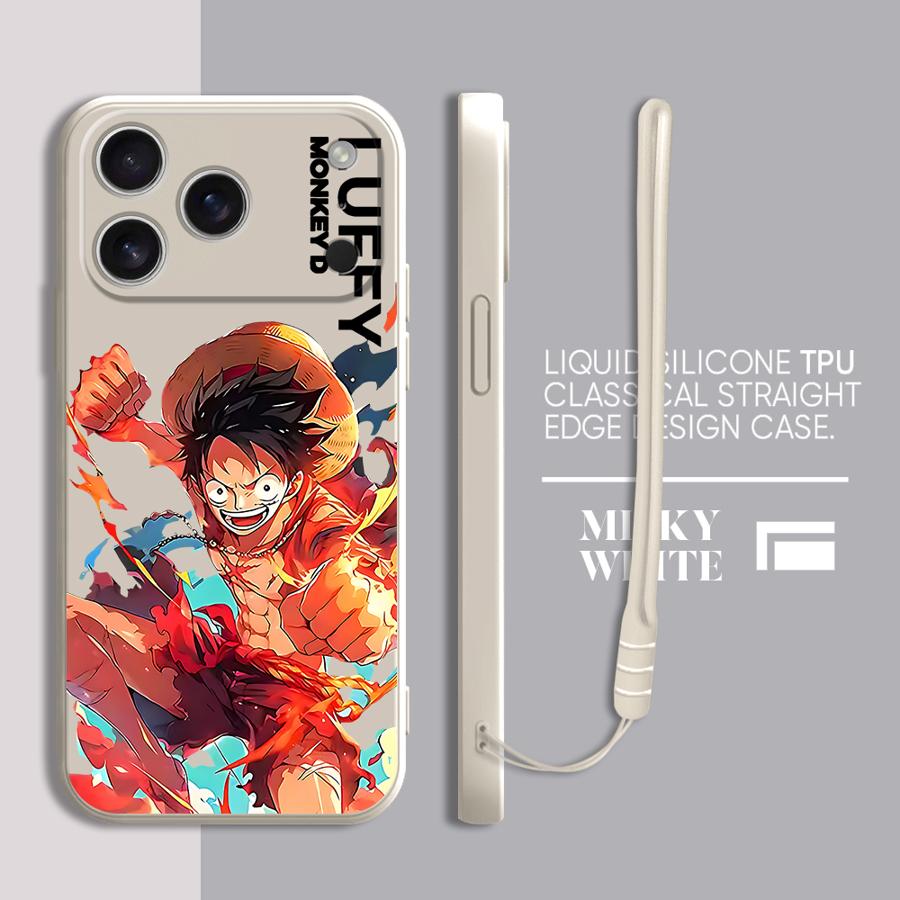 

Ретро Крутой Чехол для Телефона One Piece для Apple iPhone 17 Pro Max 16 Air 15 11 XS XR 7 8 12 Plus 13 Mini iPhone 14 Pro