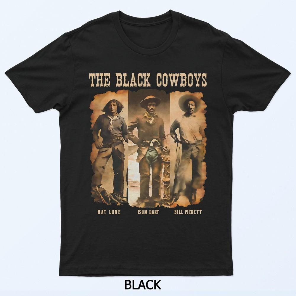 

Черная ковбойская западная родео меланин история черных техас мужская футболка 2XL