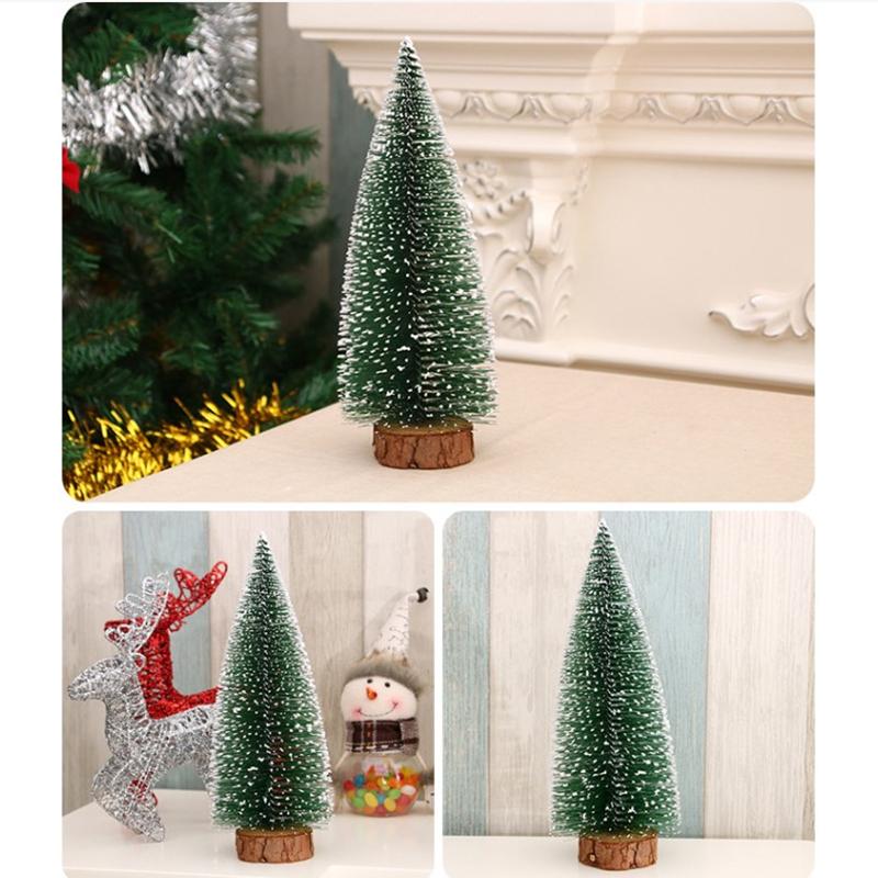 5pcs Mini Christmas Trees Green Tower Pine Cedar Desktop Artificial Christmas Tree for Xmas Party DIY Home Decors 10/15/20/25cm