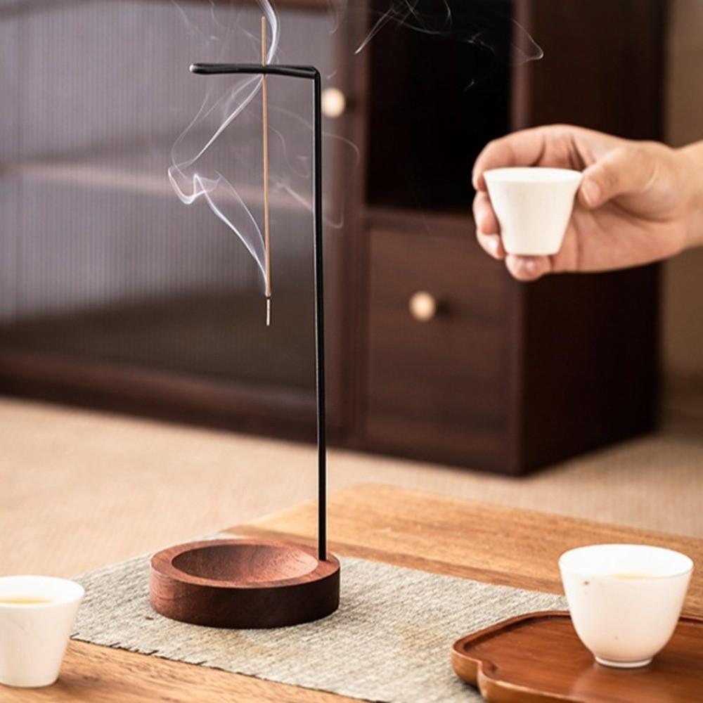 Incense Burner Mosquito Incense Plate Holder Upside Down Sandalwood Storage Rack Meditation