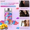 Lot de 40 capsules de vitamines pour cheveux, mélange d'huiles de traitement pour cheveux, réparation des cheveux abîmés, lisses, sérum de soin, complexe de kératine nourrissant