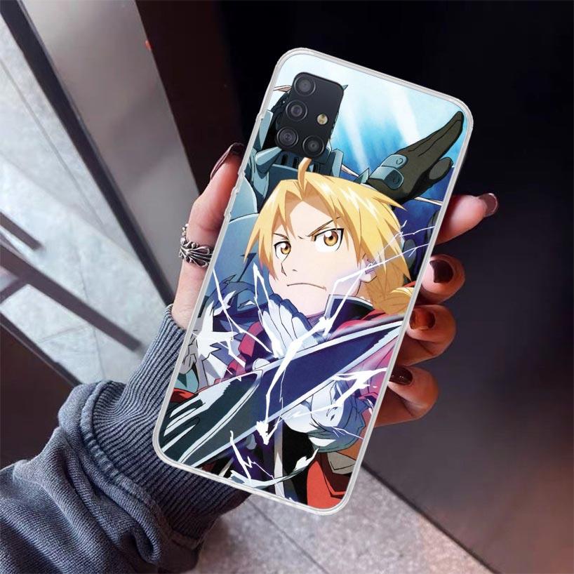 F-Fullmetal Alchemist Anime Phone Case For Samsung Galaxy A12 A52S A42 A32 A22 A51 A50 Note 20 Ultra 10 S10 Plus A71 A70 A31 A30