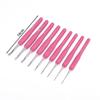 1Pc Crochet Hooks Hand Knitted Crochet Colorful Rubber Handle Knitting Ergonomics Handle Diy  Jewelry Making Crochet