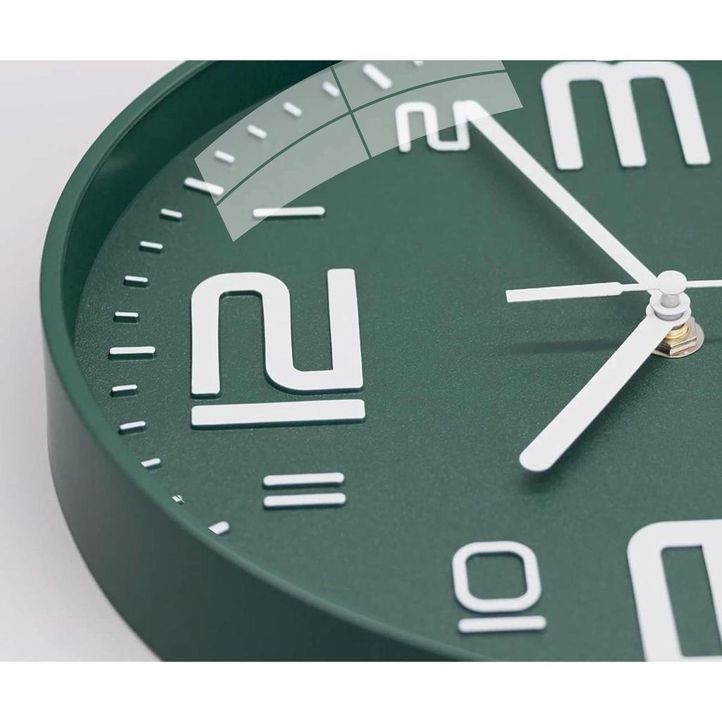 Wall Clock 12" Silent Quartz Decorative Latest Wall Clock Non-Ticking Classic Clock Battery Operated Round Easy To Read