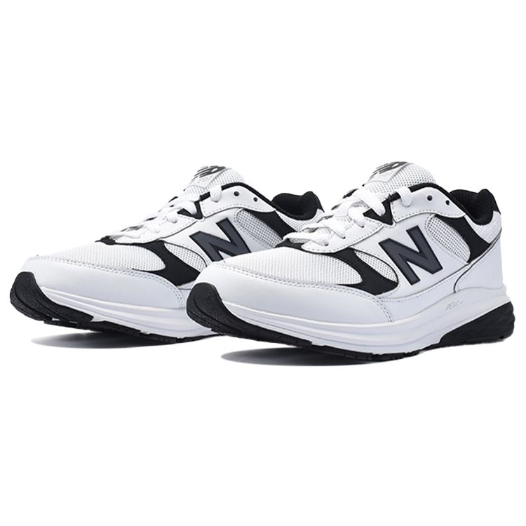 New Balance Nb 707 Spliced Letter Lace-Up Fabric Low-Top Casual Running Shoes Men Sneaker Black White MW707WB