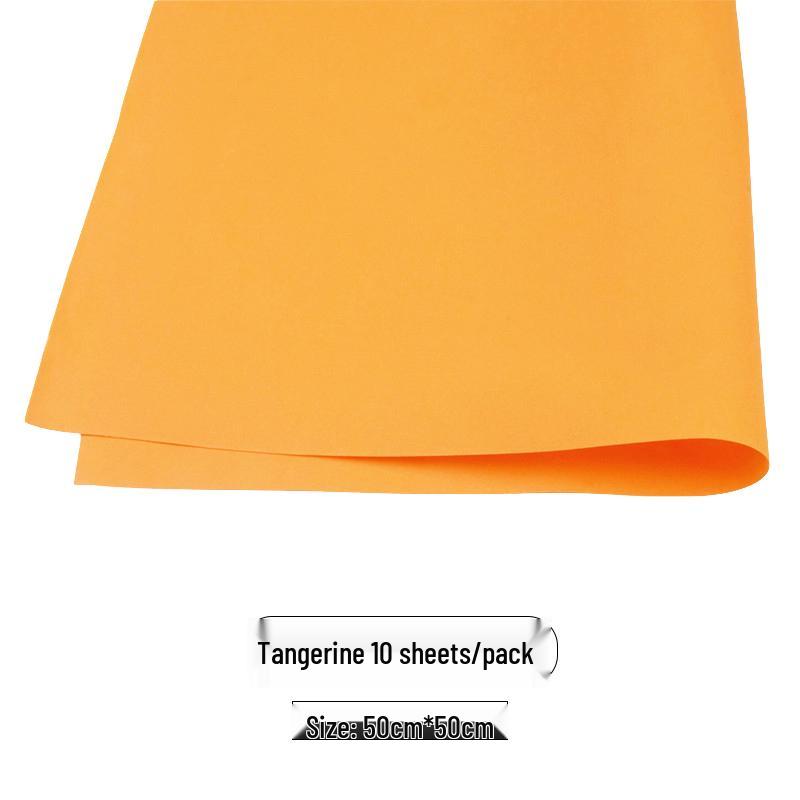 Colored Foam Paper Pack - 10 Sheets, 10 Colors - for Crafting & Origami