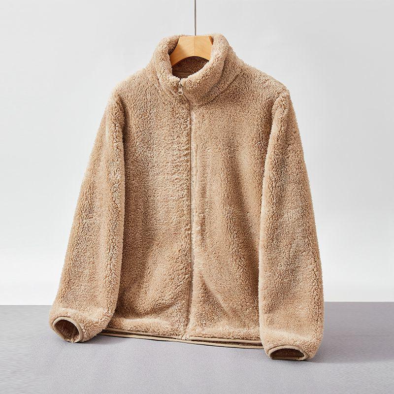 

Женская двухсторонняя флисовая куртка: Теплый Толстый Вельветовый Кардиган Пальто Осень/Зима 4XL 180-200 lbs