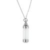 Bottle For Man Stainless Steel Ashes Cremation Memorial Pendants Hollow Tube Necklaces Urn Necklace