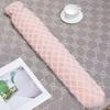 Cartoon Cat Shape Long Hot Water Bag With Soft Short Plush For Warmth And Gift Giving