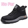 Fashion New Men's Winter Thermal Boots Fur Lined Ankle High Top Boots Warm Anti Slip Outdoor Snow Shoes for Men Classic Lace Up Boots