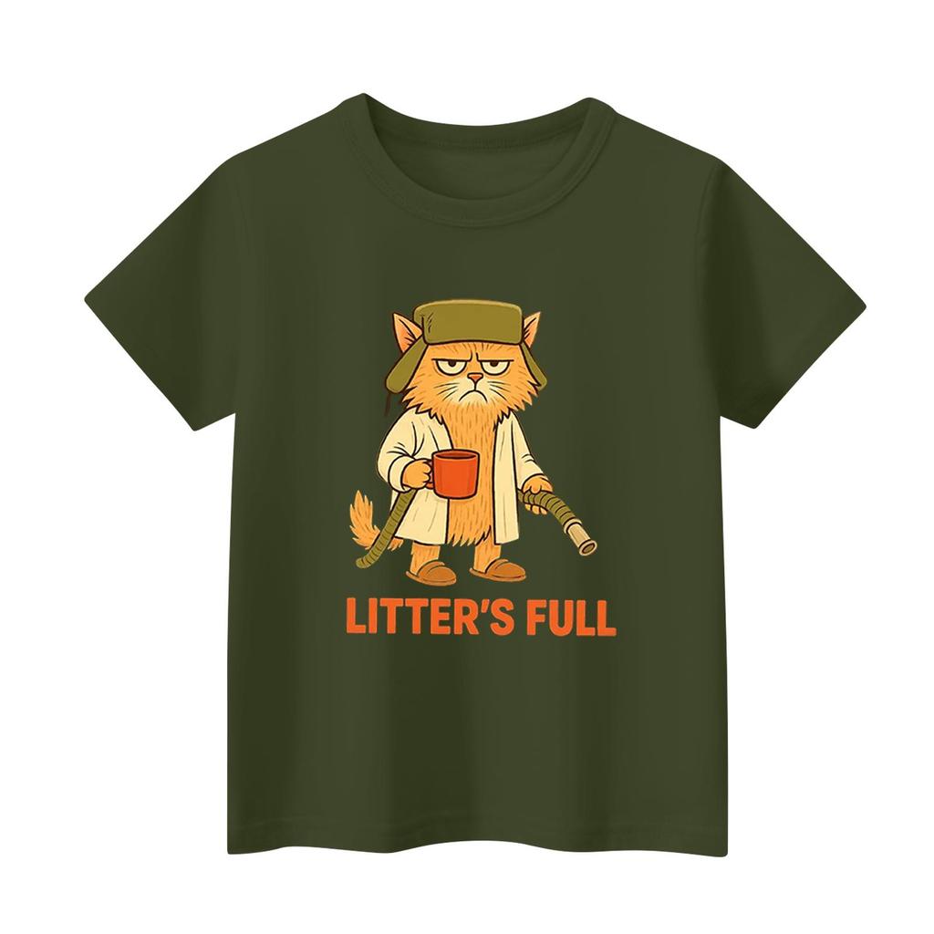 Batolecí dívčí a chlapecká trička, dětský top, chlapecké a dívčí tričko s potiskem a krátkým rukávem, 1-12 let