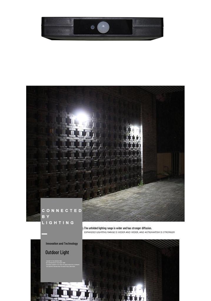 Solar-Powered Outdoor Rainproof Motion Sensor Patio Light