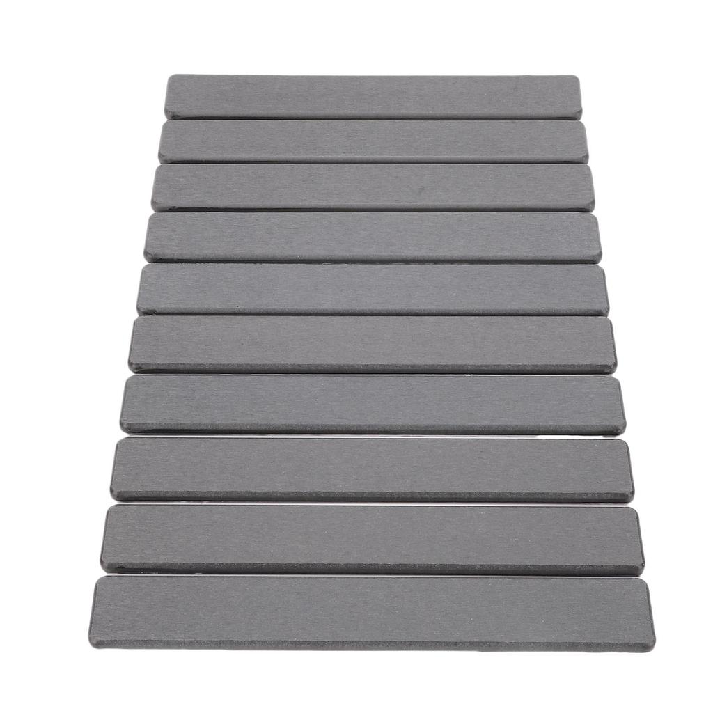 Stone Dish Drying Mat for Kitchen Counter Diatomaceous Earth Folding Water Absorbing Multi Purpose Dish Drying Pad Gray