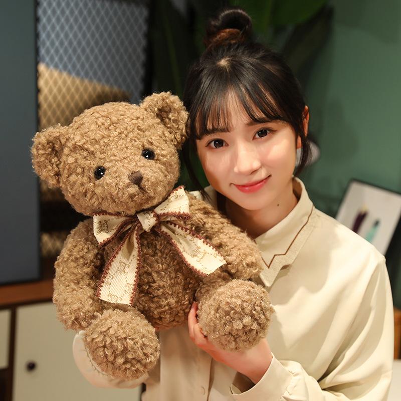 6 Farben Cartoon Bunt Schleife Bär Spielzeug Stofftier Kissen Weiche Puppen Heimdeko Geburtstagsgeschenke Freundin