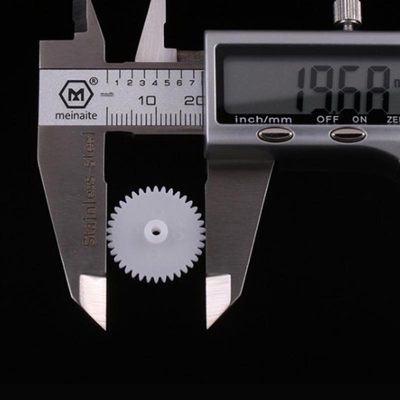In-stock 0.5 Module POM Plastic Gear, 38 Teeth, Single Layer for 2A Motor Rack, DIY Toy