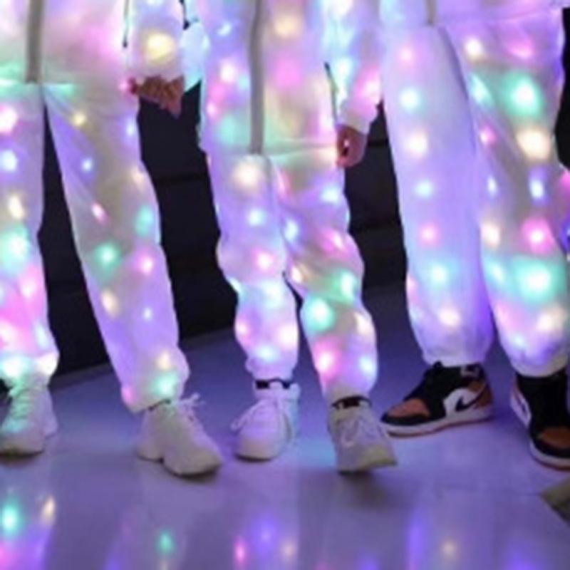 LED Luminous Hoodie: Colorful Flashing Disco Set with Lights
