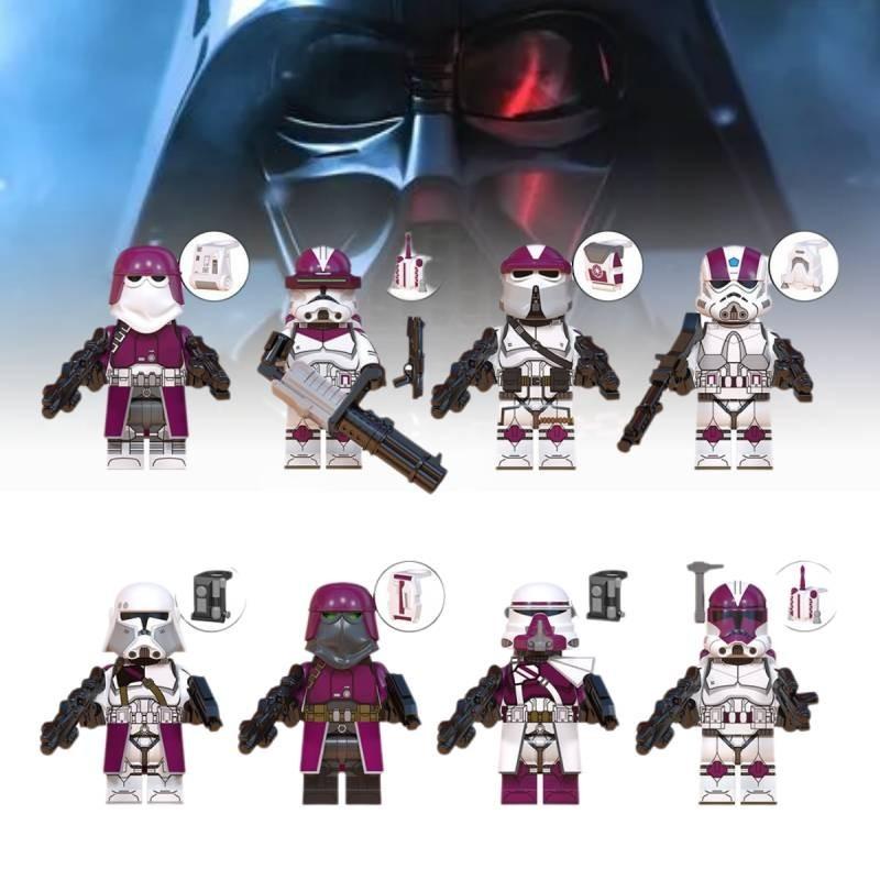 Colorful Plastic Clone Engineer Paratrooper Building Blocks For Kids Educational Toy