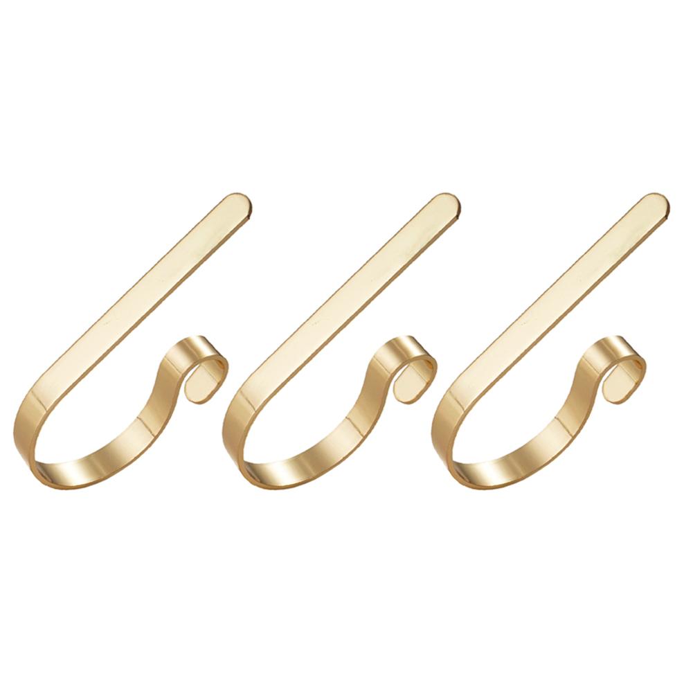 

2/3Pcs Christmas Sock Hook Hanger Fireplace Hanger Multi-Use Mantelpiece Xmas Stocking Clips Adjustable Party Christmas Supplies