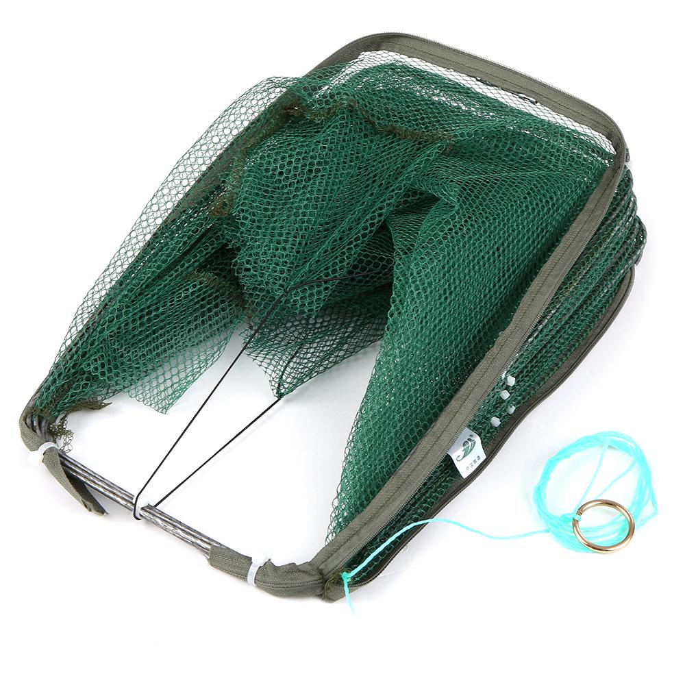 Foldable Fishing Net   6 Hole Fishing Net Shrimp Cage Trap Minnow Crab Baits Mesh Trap Net