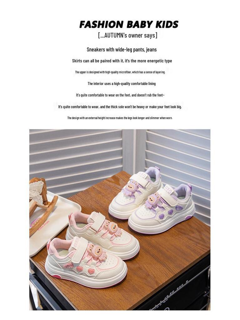 2026 Kids' Cartoon Spring & Autumn Sports Shoes - Girls' Casual & Running Shoes