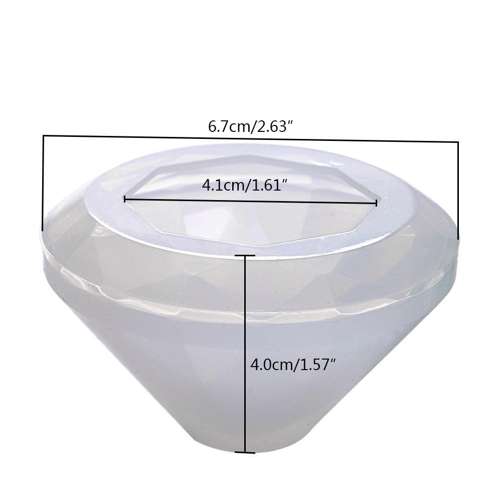 Handmade Creative DIY Silicone Diamond Pendant Mold Making Crystal Jewelry Pendant Resin Casting Mould Tools Accessories