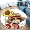 One Piece Monkey D Luffy Round Area Rug Carpet Rug For Living Room Bedroom Sofa Playroom Decor Nonslip Floor Mat