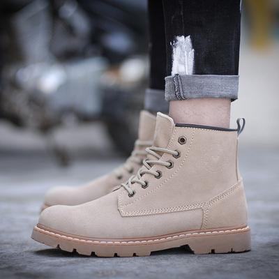 Cowboy Boots Leather Waterproof Men'S Boots Martin Boots British Tooling Boots Outdoor Desert Boots Women'S Locomotive Boots