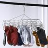 Space-saving Metal Sock Hanger Convenient And Practical Multifunctional Stainless Steel Drying Rack With Hanger
