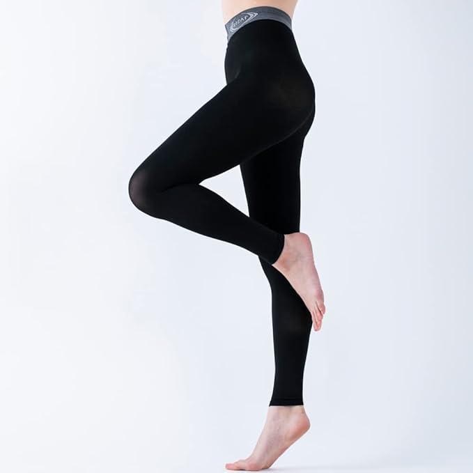 Gunze RIZAP Shape Compression Increase Calorie Burn While Leggings, Leggings, Walking, 10-Length Leggings, Women's, Regular, M-L