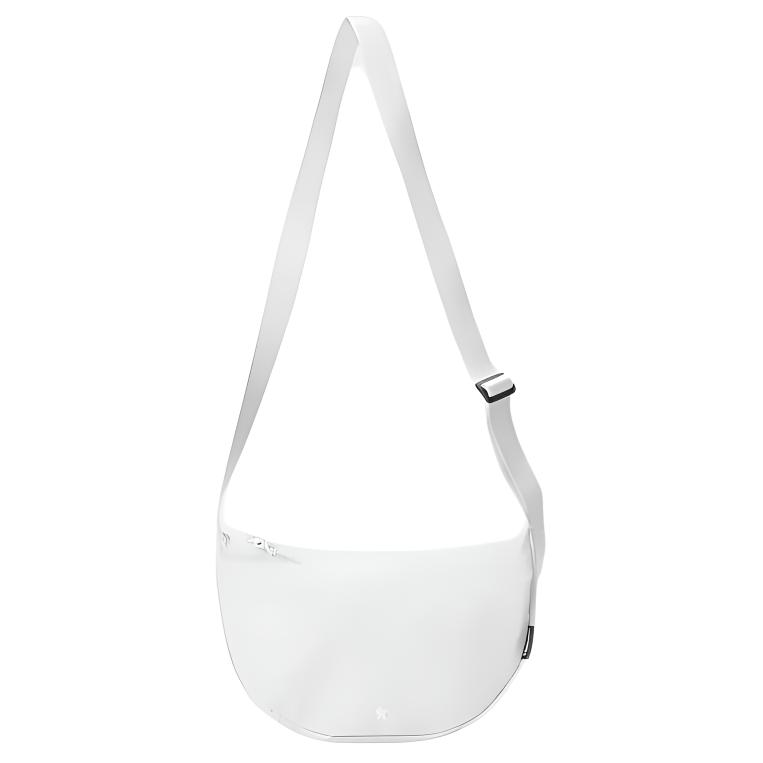 Converse Simple Solid Color Versatile Shoulder Bag Unisex bags White UA5951-K40 White