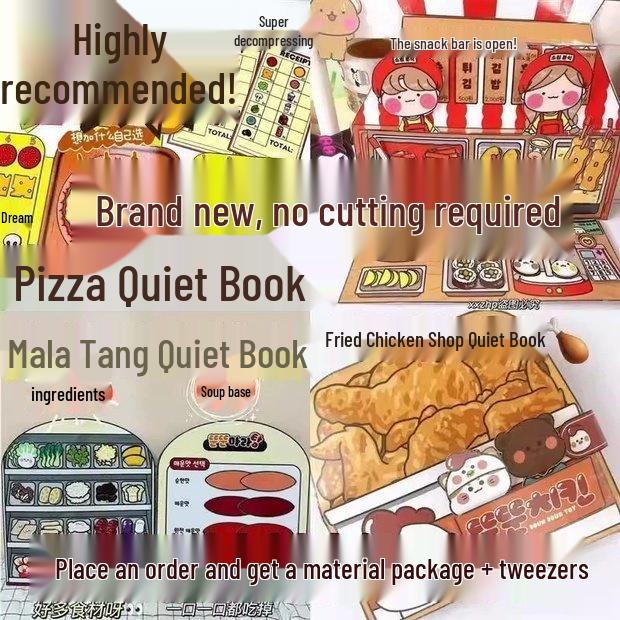 

Предложение для новичков: Получите 3 креативные книги-малышки «Мала Тан» сделай сам - Ручная работа, издание «Закусочная с возможностью щипать»