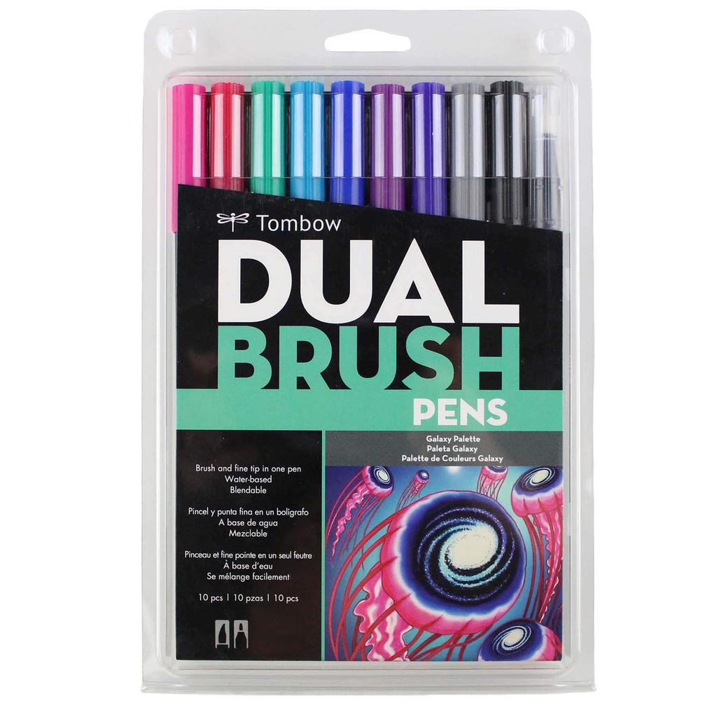 Tombow Dual Brush Pen ABT Set 10 Farben (Galaxy AB-T10CGA)