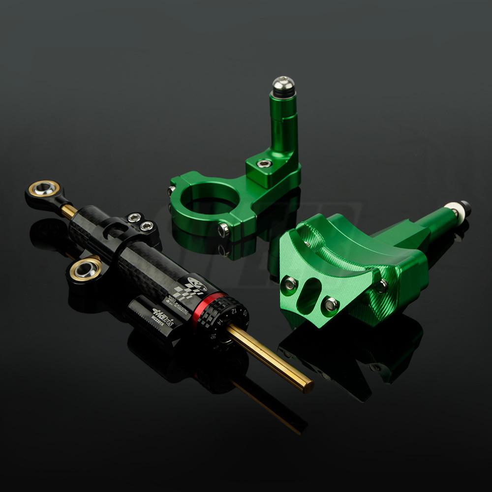 Motorcycle Steering Stabilize Damper Bracket For Kawasaki Ninja400 2017-2025 Mounting Kit Motorcycle Accessories CNC