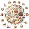 50 Warm Christmas Cartoon Graffiti Stickers Warm Atmosphere Candles Diy Luggage Notebook Stickers