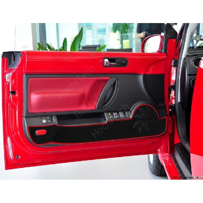 Side Edge Cover Door Inside Guard Protection Carpet Car Door Anti Kick Pad Sticker for Volkswagen VW Beetle 2009