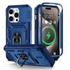 Custodia per iPhone 15 14 13 12 11 Pro XS Max XR 8 7 Plus fotocamera scorrevole grado militare protezione armatura rotazione di 360 gradi armatura copertura